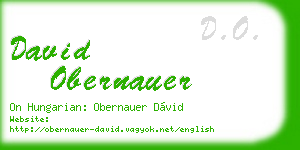 david obernauer business card